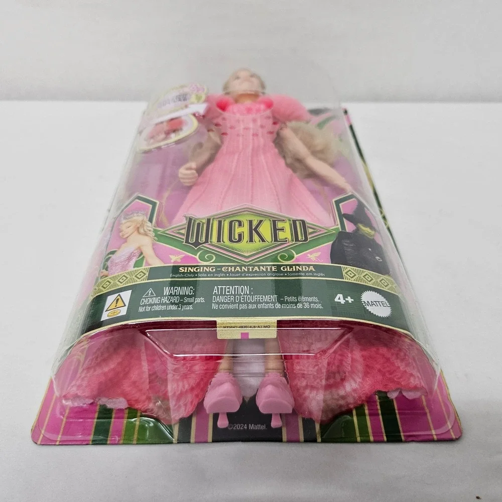 Mattel Wicked Singing Glinda Doll Ariana Grande Popular Pink‎ Gown HYM41 NEW